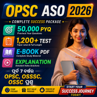 Y4- OPSC ASO 2026 !! E-BOOK (PDF) 50,000 BEST PYQ &amp; 1,100 PYQ TEST !! CHAPTER WISE LAST 5 Years ALL QUESTIONS &amp; ANSWER